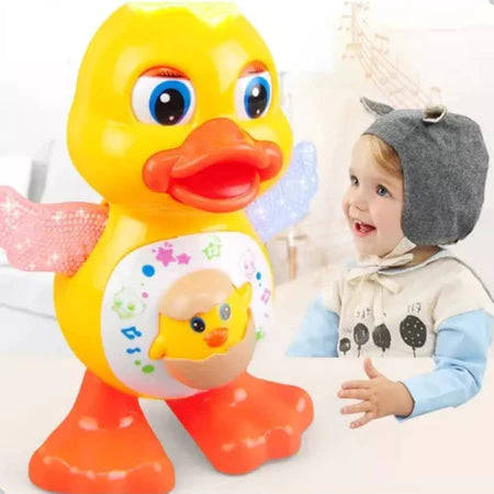 Pato dançarino Linha Premium Brinkids - Estoque no Brasil - Envio imediato
