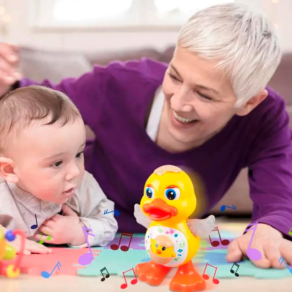 Pato dançarino Linha Premium Brinkids - Estoque no Brasil - Envio imediato