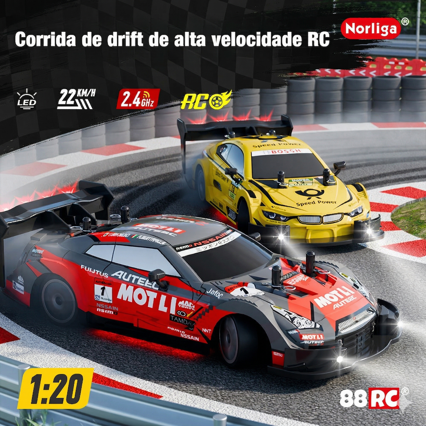 Carro Recarregável GTR Drift