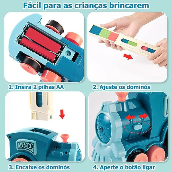 Trem Dominó Automático Brinkids