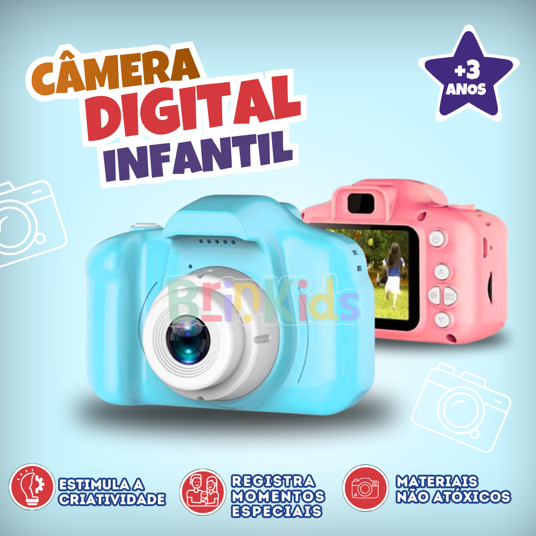Câmera Digital Infantil com Vídeo e Fotos – Brinquedo Educativo