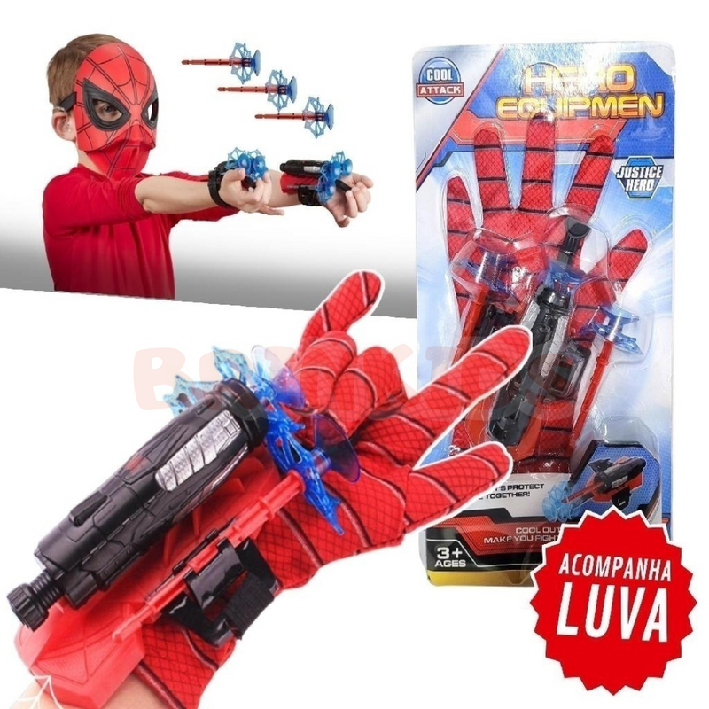 Desperte o Herói que Existe no Seu Filho: Luva Homem-Aranha com Lançador de Teias!