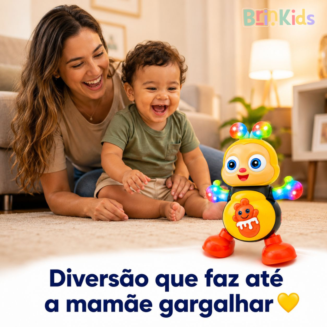 Abelha Dançante Premium Infantil com Música e Luzes