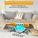 Caranguejo Fujão interativo com luzes e música brinquedo infantil
