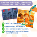 Caneta 3D infantil criativa para desenhar e construir no ar brinquedo educativo
