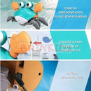 Caranguejo Fujão interativo com luzes e música brinquedo infantil
