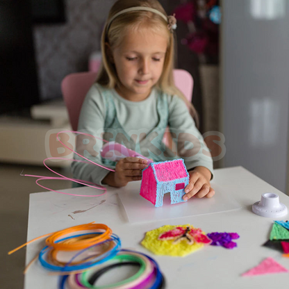 Caneta 3D Infantil Criativa – Desenhe e Construa no Ar!  Transforme desenhos em obras 3D!