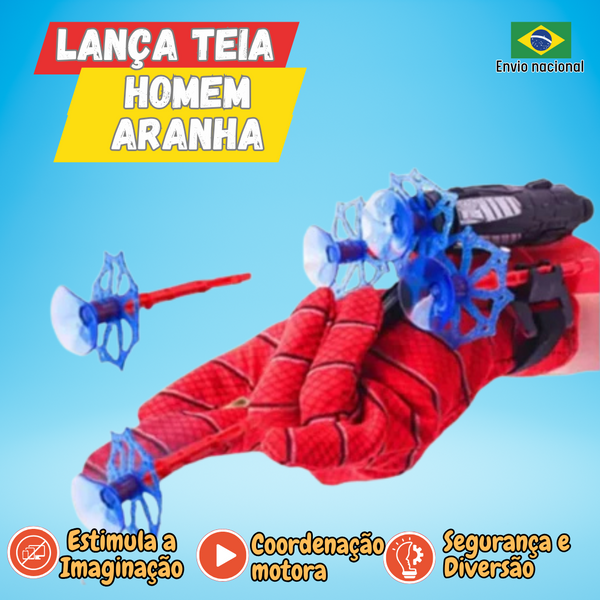 Desperte o Herói que Existe no Seu Filho: Luva Homem-Aranha com Lançador de Teias!