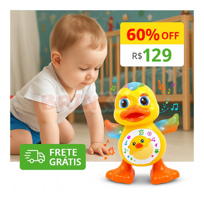 Pato dançarino Linha Premium Brinkids - Estoque no Brasil - Envio imediato