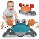 Caranguejo Fujão interativo com luzes e música brinquedo infantil
