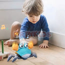Caranguejo Fujão interativo com luzes e música brinquedo infantil
