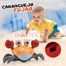 Caranguejo Fujão interativo com luzes e música brinquedo infantil
