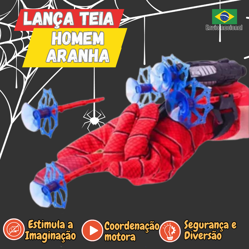 Desperte o Herói que Existe no Seu Filho: Luva Homem-Aranha com Lançador de Teias!