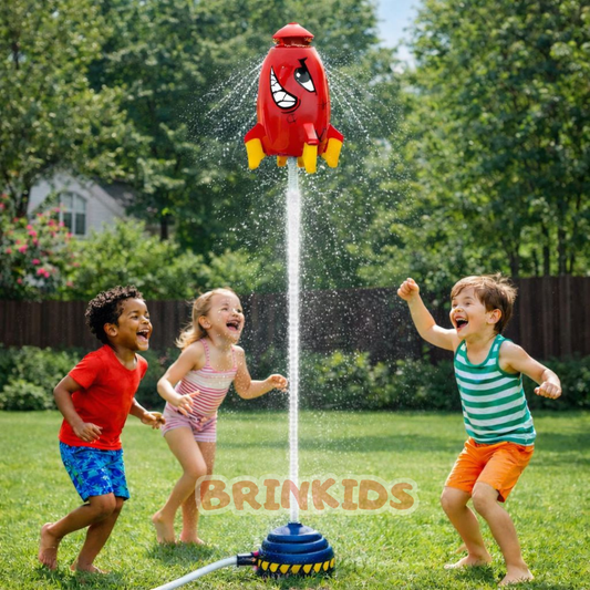AquaJet Brinkids – Foguete Aspersor Infantil - O brinquedo com água do verão