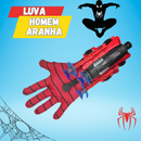 Luva do Homem-Aranha com lançador de teias brinquedo infantil

