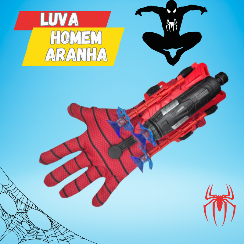 Desperte o Herói que Existe no Seu Filho: Luva Homem-Aranha com Lançador de Teias!