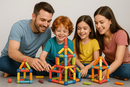 Blocos Magnéticos Educativos Montessori brinquedo infantil de construção
