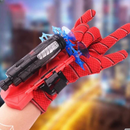 Luva do Homem-Aranha com lançador de teias brinquedo infantil
