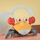 Caranguejo Fujão interativo com luzes e música brinquedo infantil
