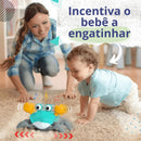 Caranguejo Fujão interativo com luzes e música brinquedo infantil
