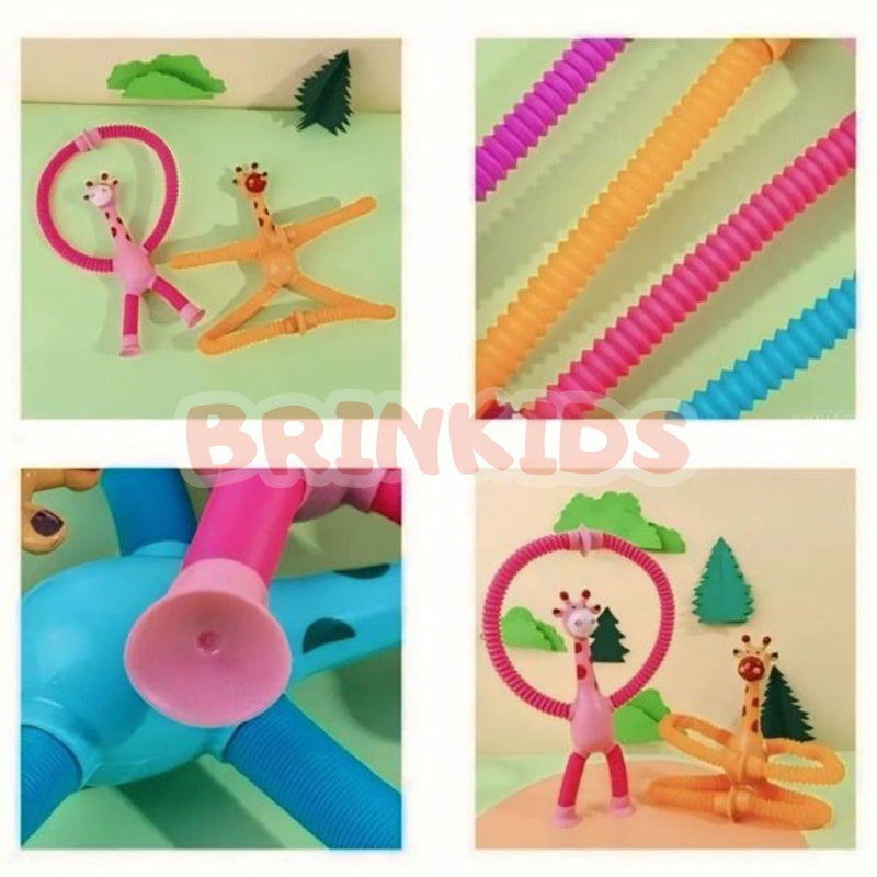 Girafinhas Gira-Estica com Led - Kit com 4 unidades