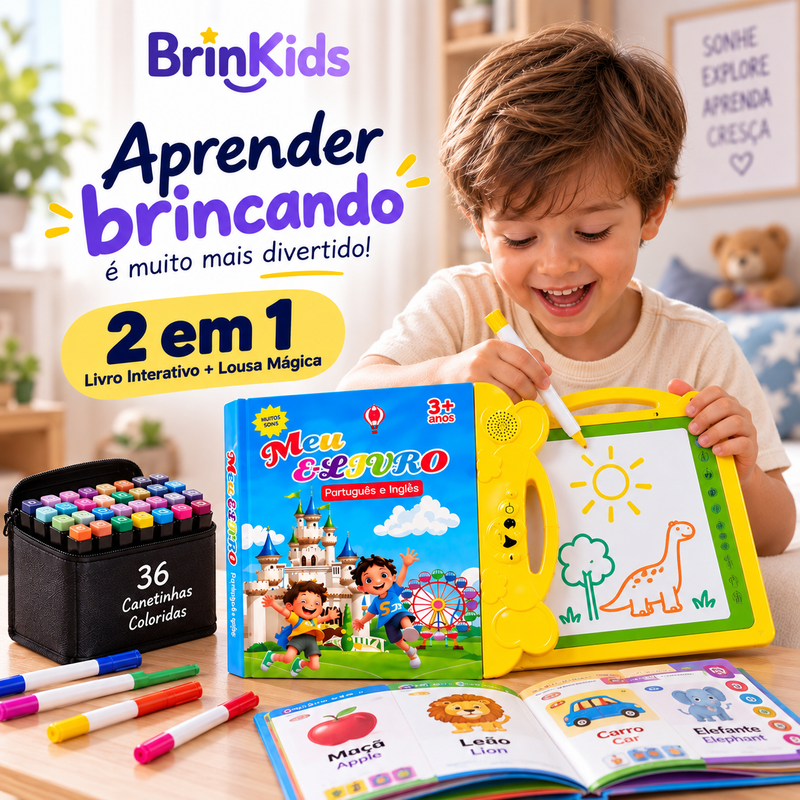 O brinquedo que ensina 2 idiomas enquanto a criança só quer brincar