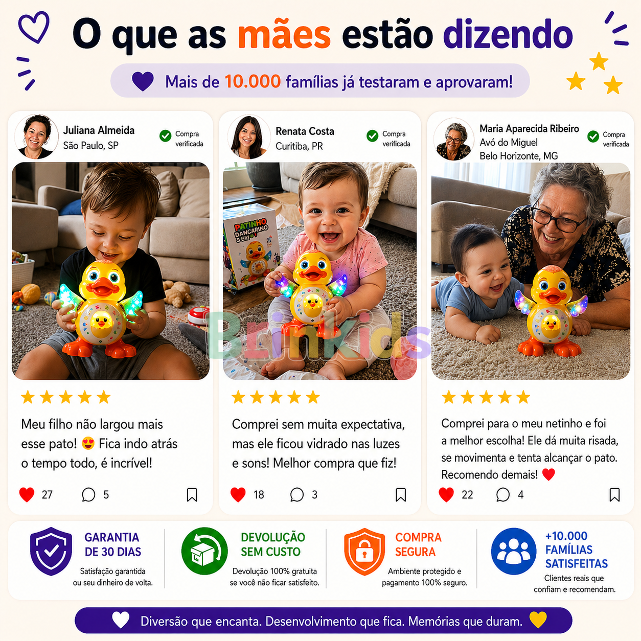 Patinho Musical 3 em 1™ | Canta, Dança, Acende Luzes e Encanta Crianças