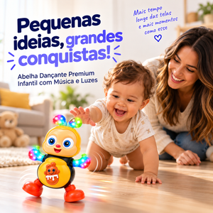 Abelha Dançante Premium Infantil com Música e Luzes