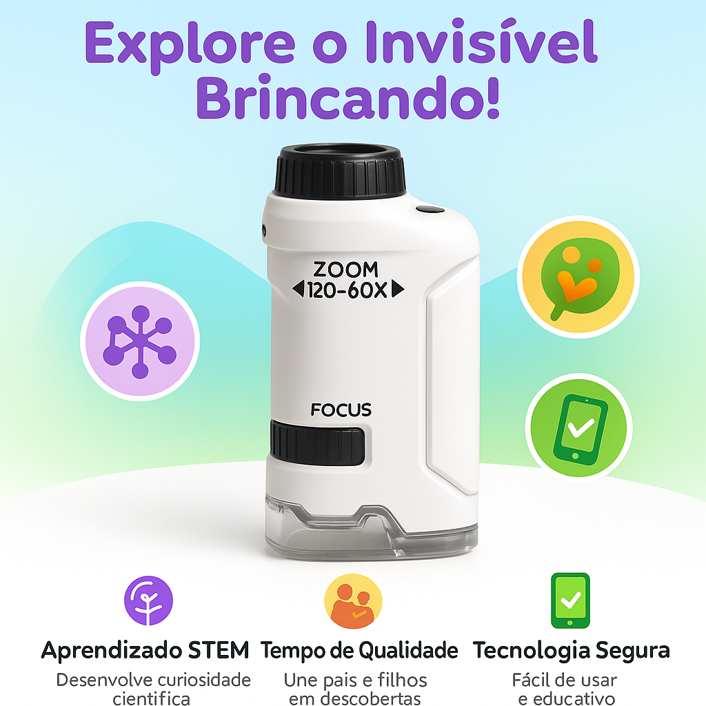 🔭 Mini Telescópio Infantil