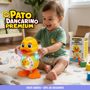 Patinho Infantil 3 em 1 - Canta, dança e  acende Luzes