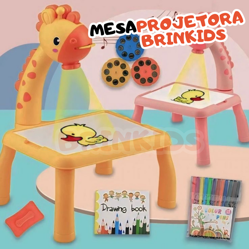 Mesa Mágica Lousa Infantil de Desenho Com Canetinhas