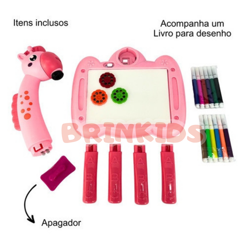 Mesa Mágica Lousa Infantil de Desenho Com Canetinhas