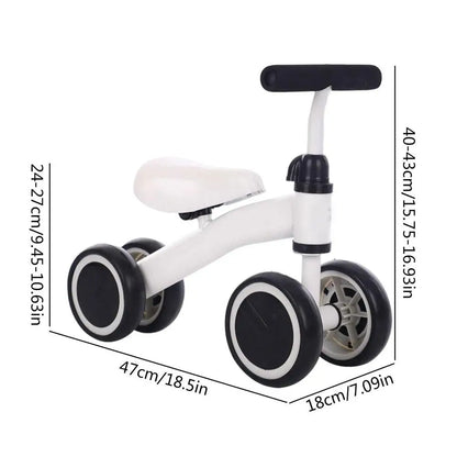 Bicicleta de Equilíbrio 4 Rodas Infantil Baby Balance Brinkids