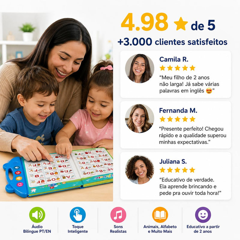 O brinquedo que ensina 2 idiomas enquanto a criança só quer brincar