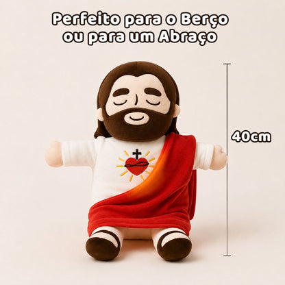 Pelúcia Menino Jesus que Respira e Acalma a Alma
