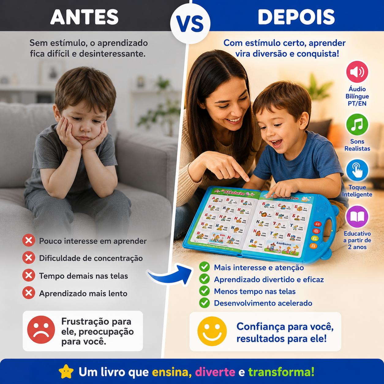 Páginas do Livro Falante Bilíngue
