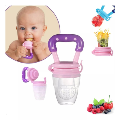Chupeta Alimentadora Mordedor de Silicone Porta Fruta
