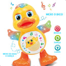Patinho dançante musical infantil com luzes e movimento
