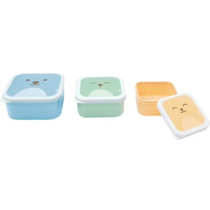 Kit 3 Potes para Comida Infantil