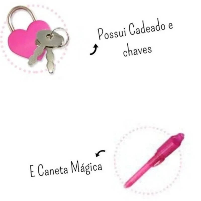 Páginas do diário secreto infantil