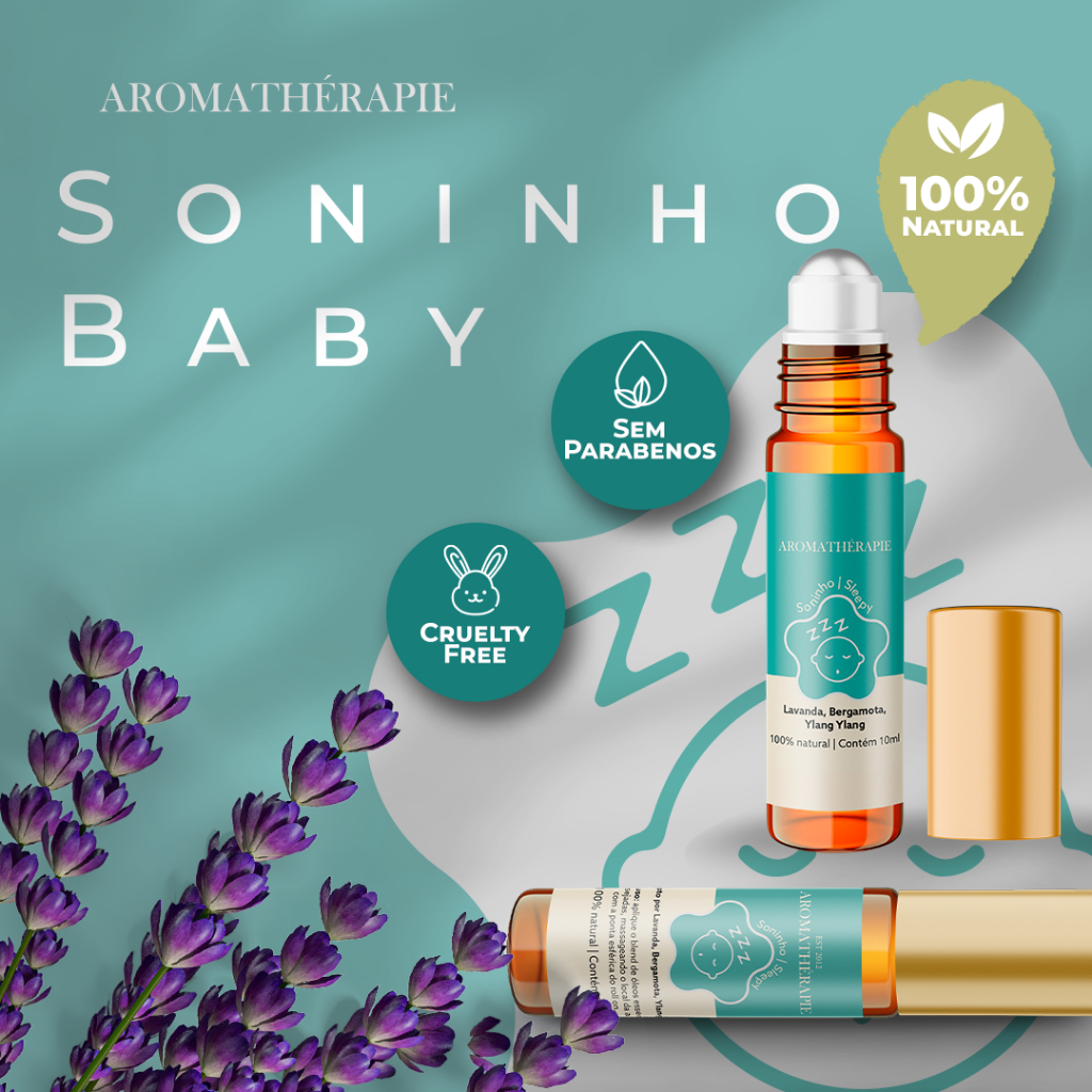 Aromaterapia Soninho Bebê Natural Blend Óleos Essenciais Aromathérapie