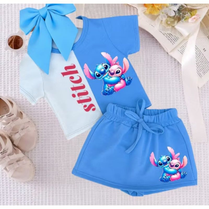 Conjunto Infantil Moletinho Stitch