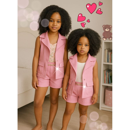 conjunto infantil menina roupa para criança natal final de ano social alfaitaria luxo