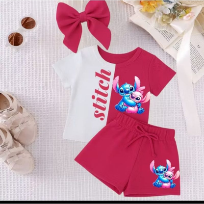 Conjunto Infantil Moletinho Stitch