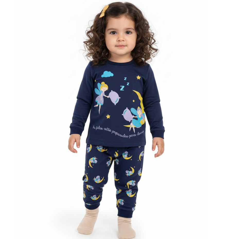 Conjunto Pijama Infantil 100% Algodão