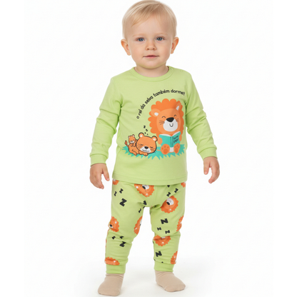 Pijama Bebe Menino Manga Longa