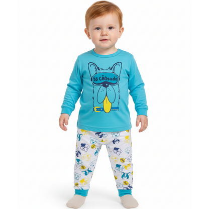 Pijama Bebe Menino Manga Longa
