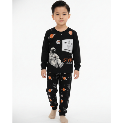 Pijama Infantil Masculino Manga Longa com Calça