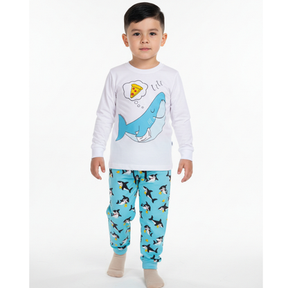 Pijama Infantil Masculino Manga Longa com Calça