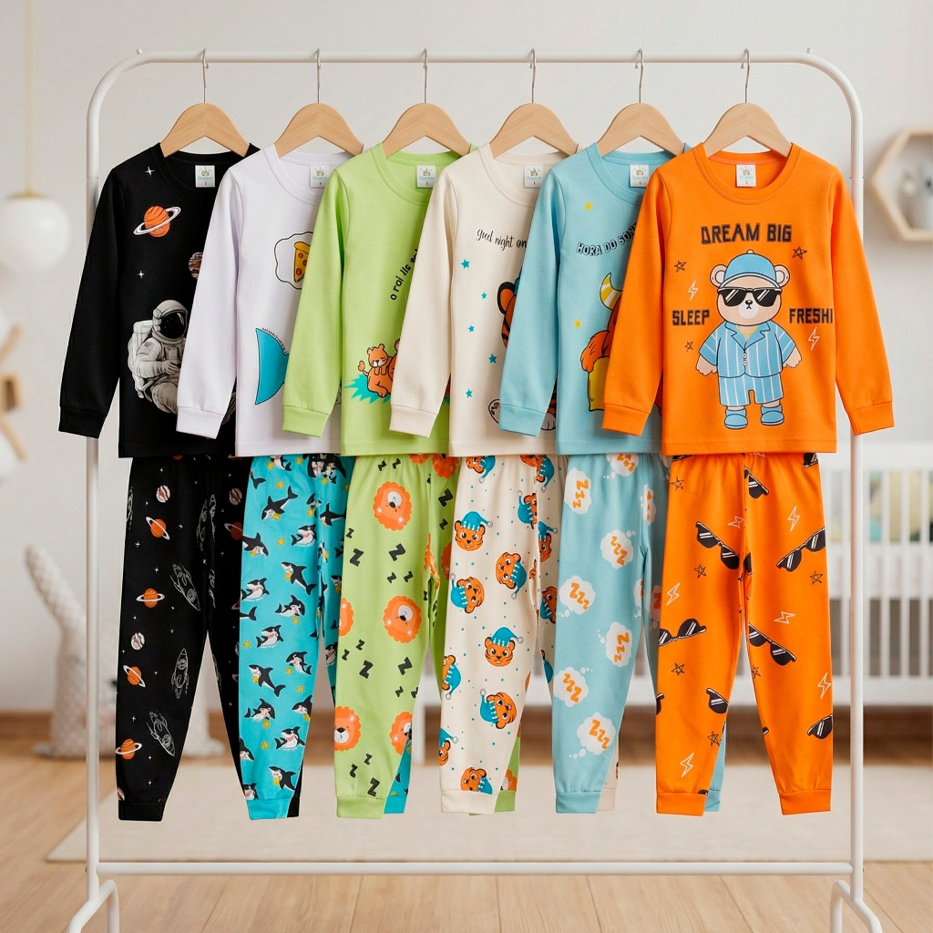 Pijama Bebe Menino Manga Longa – Escolha Seu Modelo, com Estampas Fofas e Conforto Infantil Masculino Frio Inverno l03